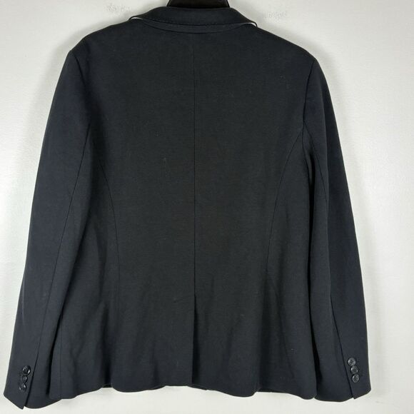 Talbots Aberdeen Womens Blazer Sz 12 L Black Work Jacket Closet Classic NWOT - Picture 5 of 9